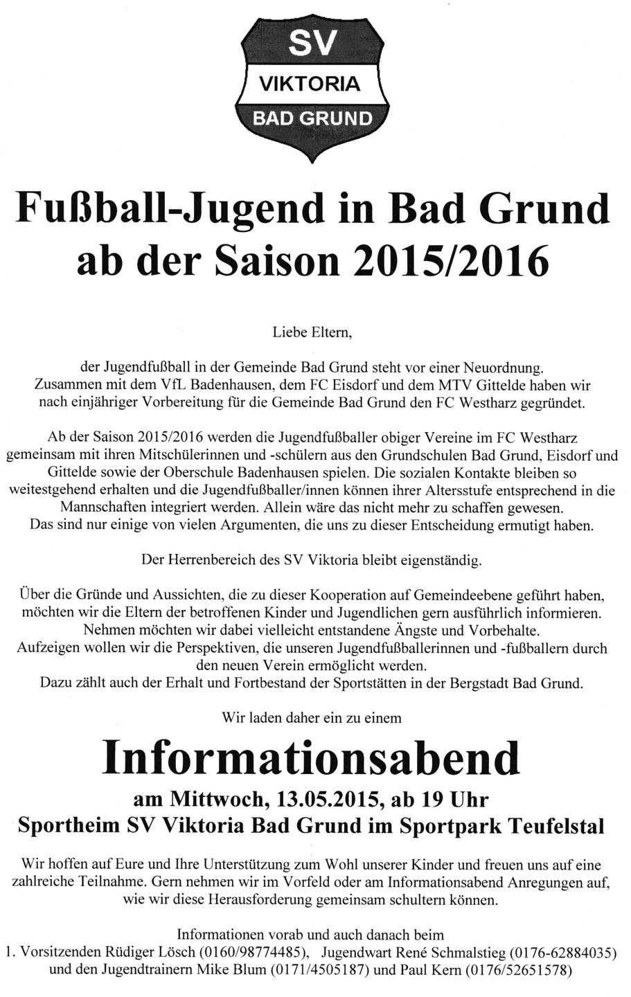 Infoveranstaltung Jugend